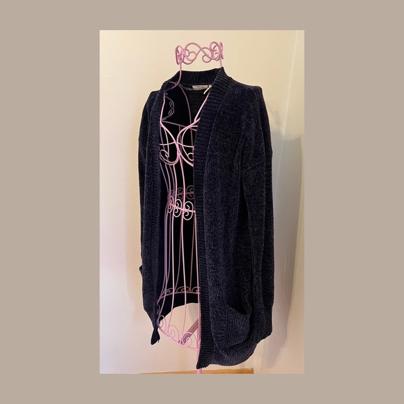 OhMG Navy Blue Cardigan Sweater - Picture 3 of 8